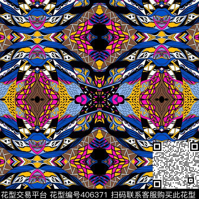 几何传统印花华亿平台下载（图片编号: 406371） - 瓦栏（Walan）