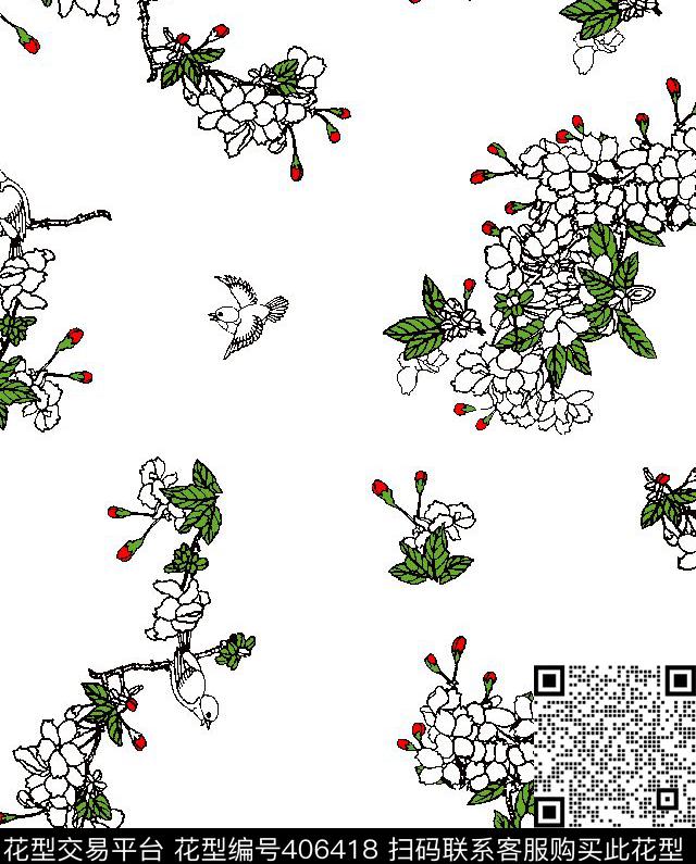 休闲传统印花华亿平台下载（图片编号: 406418） - 瓦栏（Walan）