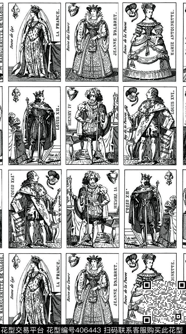 服装面料欧式传统印花华亿平台下载（图片编号: 406443） - 瓦栏（Walan）