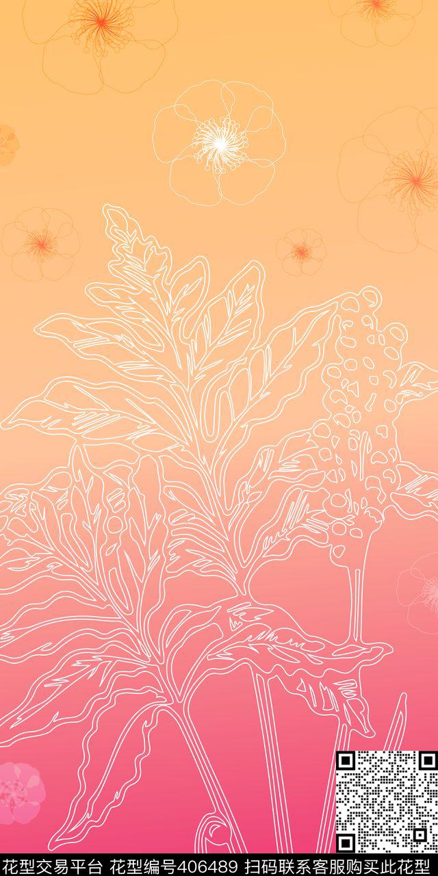 花纹简约现代传统印花华亿平台下载（图片编号: 406489） - 瓦栏（Walan）