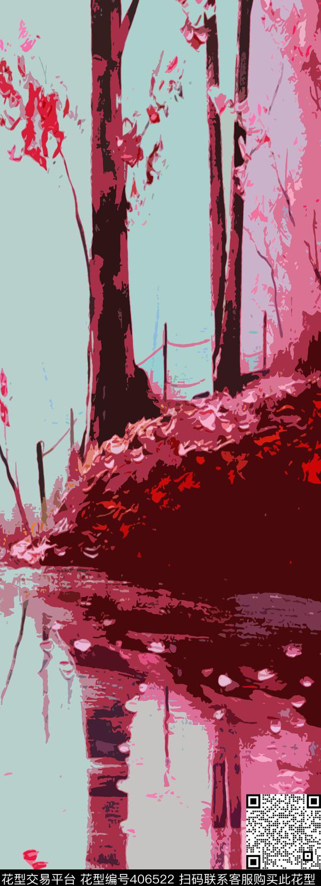 靓丽道鹏—丝巾华亿平台传统印花华亿平台下载（图片编号: 406522） - 瓦栏（Walan）