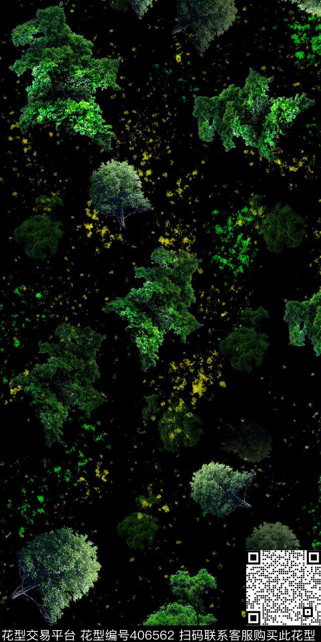 休闲树数码印花华亿平台下载（图片编号: 406562） - 瓦栏（Walan）