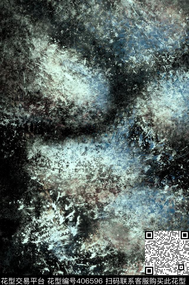 手绘最新星空数码印花华亿平台下载（图片编号: 406596） - 瓦栏（Walan）