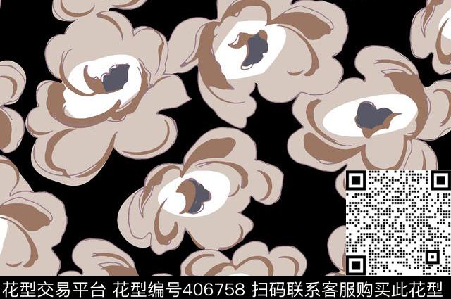 时尚几何花卉传统印花华亿平台下载（图片编号: 406758） - 瓦栏（Walan）