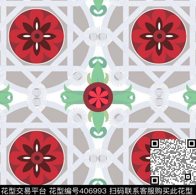 欧式欧美民族风传统印花华亿平台下载（图片编号: 406993） - 瓦栏（Walan）