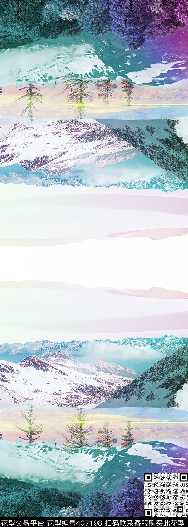 抽象天空sunday_抽象个性系列数码印花华亿平台下载（图片编号: 407198） - 瓦栏（Walan）