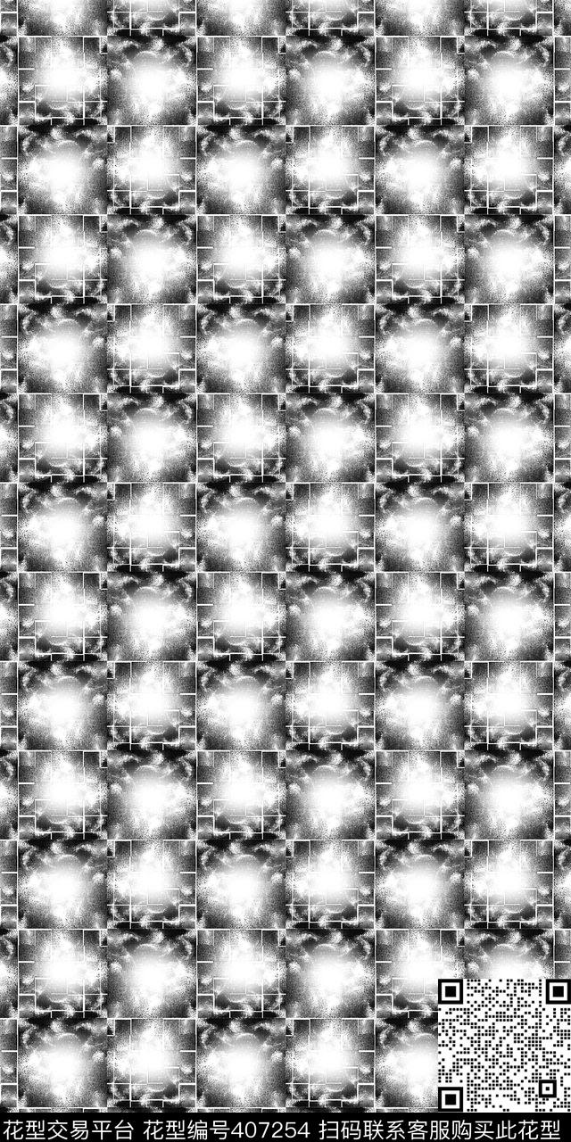 黑白男装印花皮数码印花华亿平台下载（图片编号: 407254） - 瓦栏（Walan）