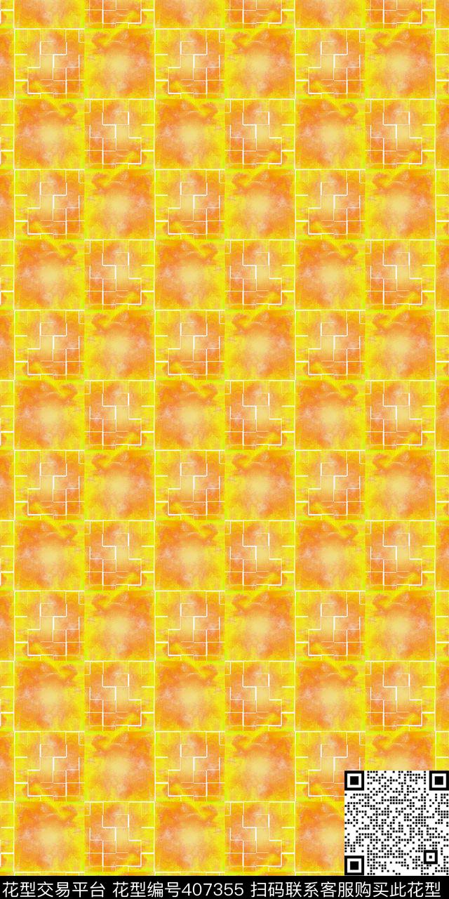 现代丝绸雪纺数码印花华亿平台下载（图片编号: 407355） - 瓦栏（Walan）