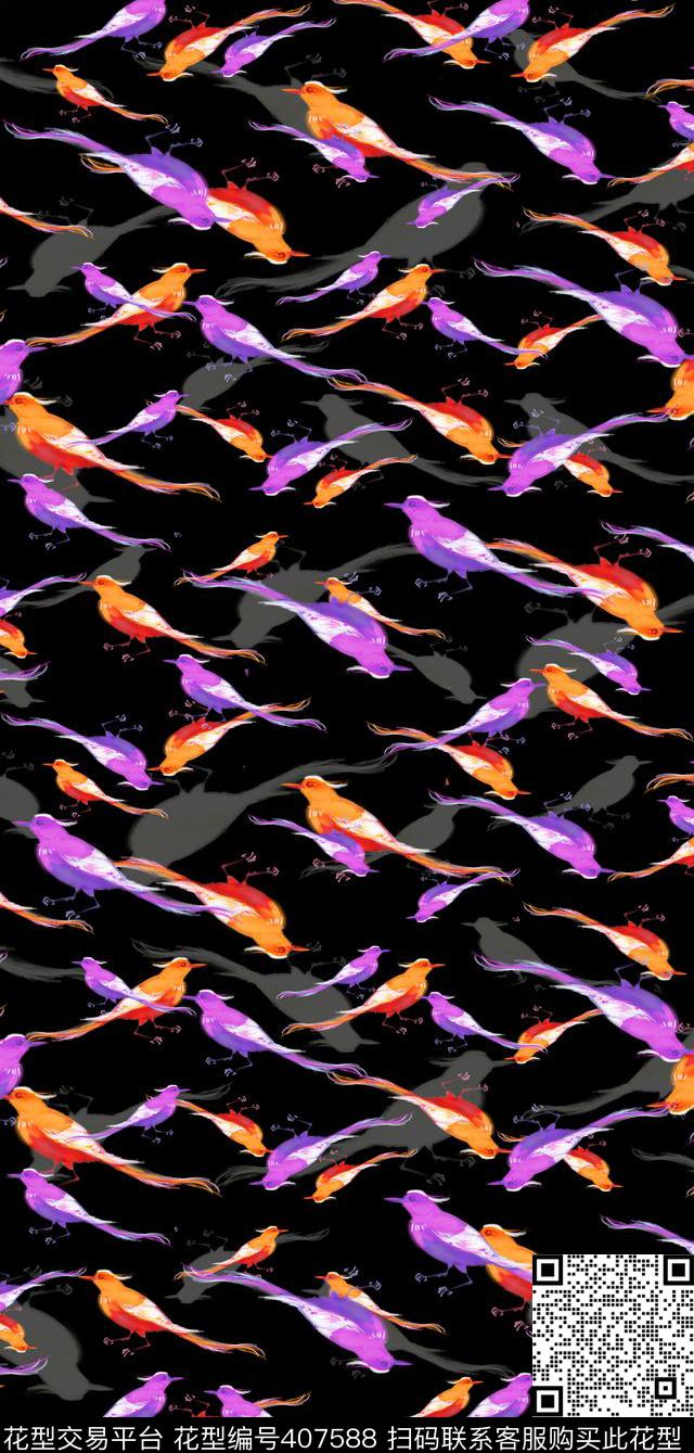 衬衫复古男装数码印花华亿平台下载（图片编号: 407588） - 瓦栏（Walan）