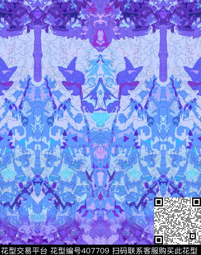 男装欧式现代数码印花华亿平台下载（图片编号: 407709） - 瓦栏（Walan）