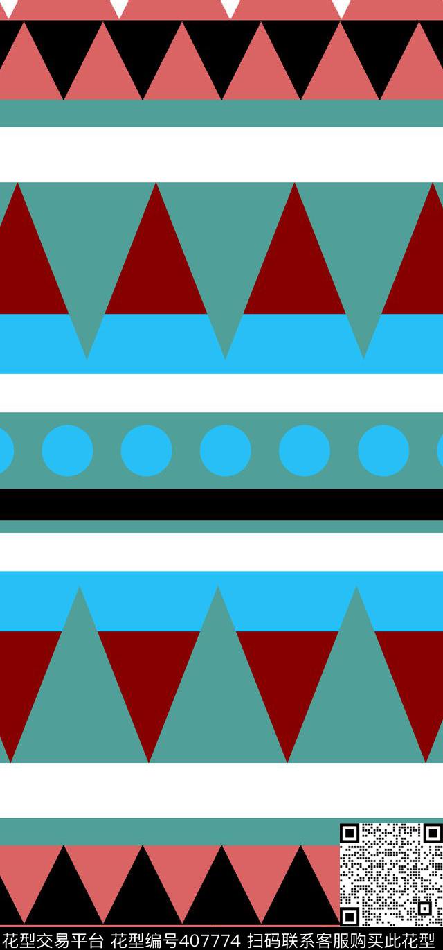 几何传统印花华亿平台下载（图片编号: 407774） - 瓦栏（Walan）