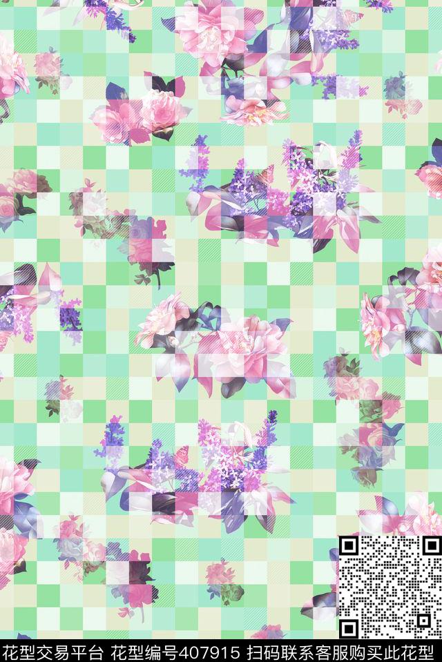 戏曲人物中国风脸谱数码印花华亿平台下载（图片编号: 407915） - 瓦栏（Walan）