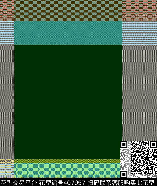 大方格方格衬衫传统印花华亿平台下载（图片编号: 407957） - 瓦栏（Walan）