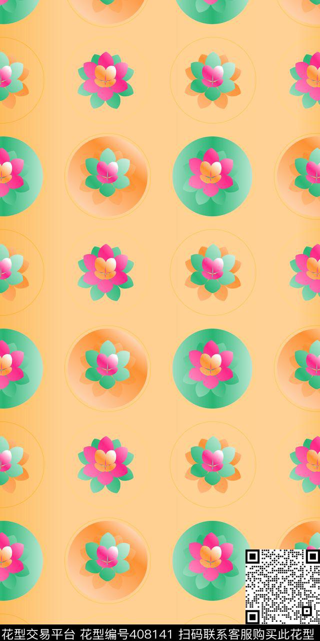 花纹现代中国风传统印花华亿平台下载（图片编号: 408141） - 瓦栏（Walan）