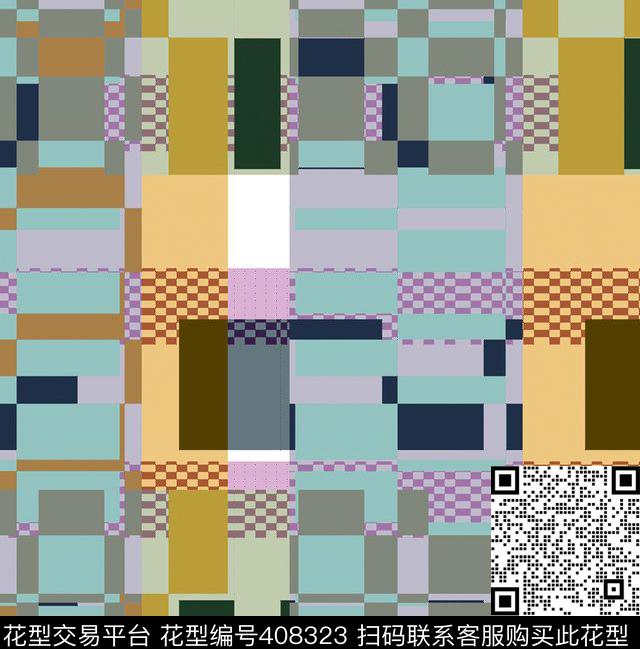 大方格方格衬衫传统印花华亿平台下载（图片编号: 408323） - 瓦栏（Walan）