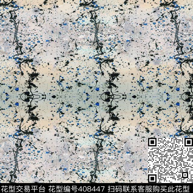 水墨写意中国风传统印花华亿平台下载（图片编号: 408447） - 瓦栏（Walan）