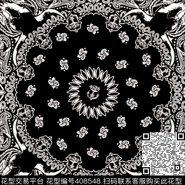 创意线描中式传统印花华亿平台下载（图片编号: 408548） - 瓦栏（Walan）