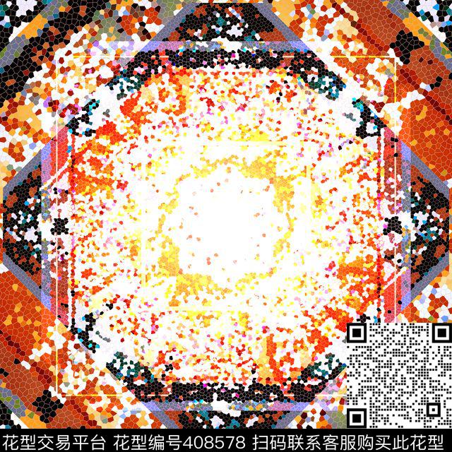 方巾怀旧民族风传统印花华亿平台下载（图片编号: 408578） - 瓦栏（Walan）