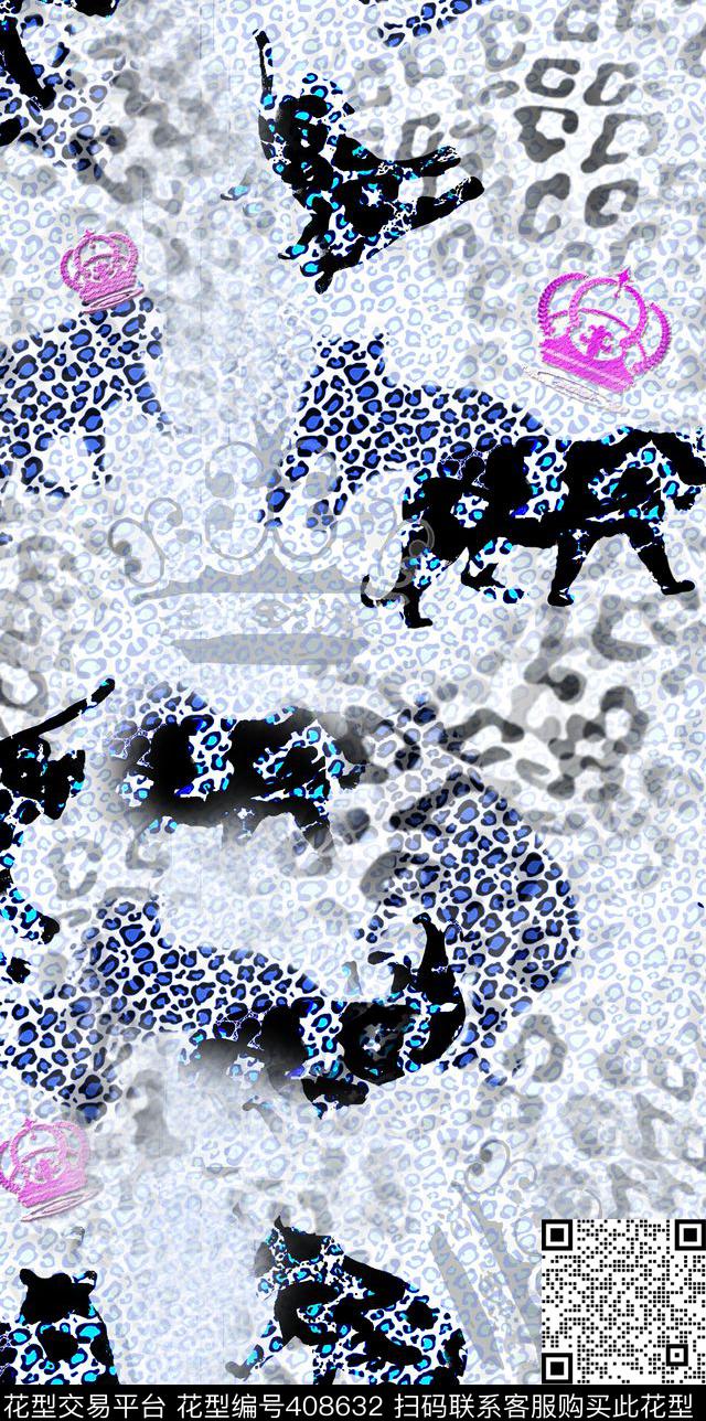 欧美豹纹动物传统印花华亿平台下载（图片编号: 408632） - 瓦栏（Walan）