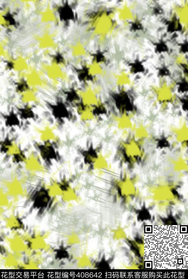 潮流复古手绘数码印花华亿平台下载（图片编号: 408642） - 瓦栏（Walan）