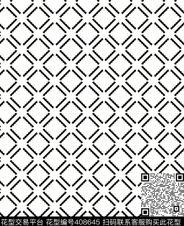 方格格子传统印花华亿平台下载（图片编号: 408645） - 瓦栏（Walan）