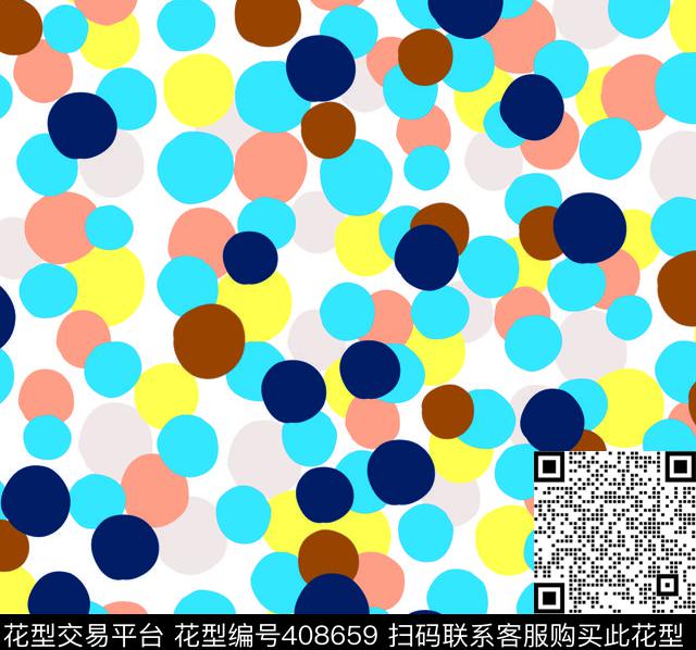 点点传统印花华亿平台下载（图片编号: 408659） - 瓦栏（Walan）