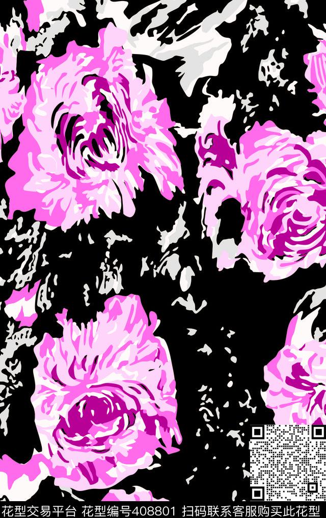 粗花传统印花华亿平台下载（图片编号: 408801） - 瓦栏（Walan）