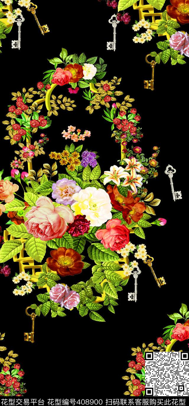 花蓝数码印花华亿平台下载（图片编号: 408900） - 瓦栏（Walan）