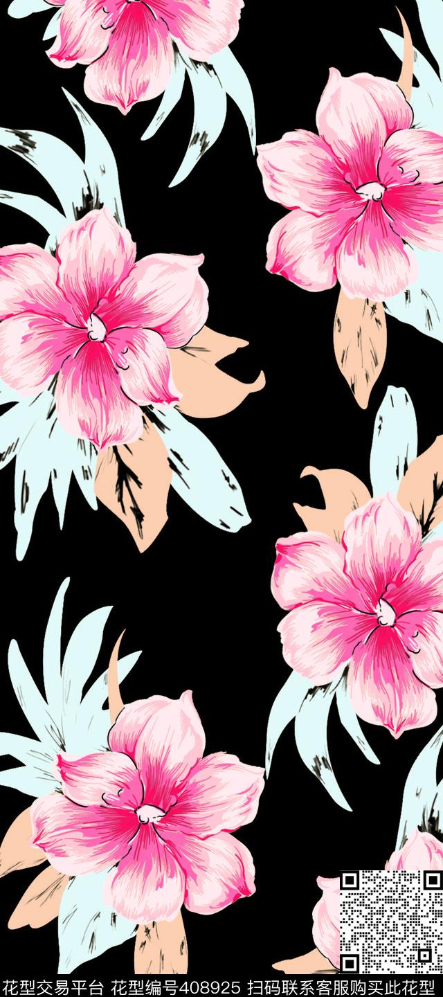 A1357花传统印花华亿平台下载（图片编号: 408925） - 瓦栏（Walan）