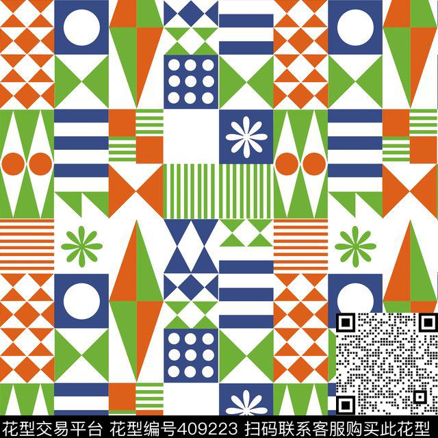 简约图腾几何传统印花华亿平台下载（图片编号: 409223） - 瓦栏（Walan）