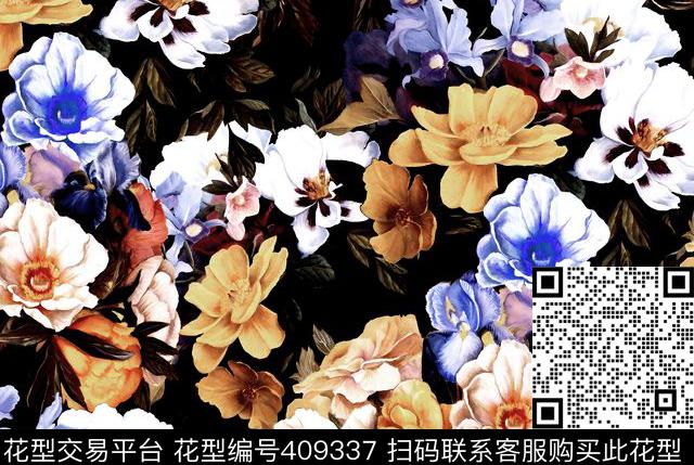 经典牡丹数码数码印花华亿平台下载（图片编号: 409337） - 瓦栏（Walan）