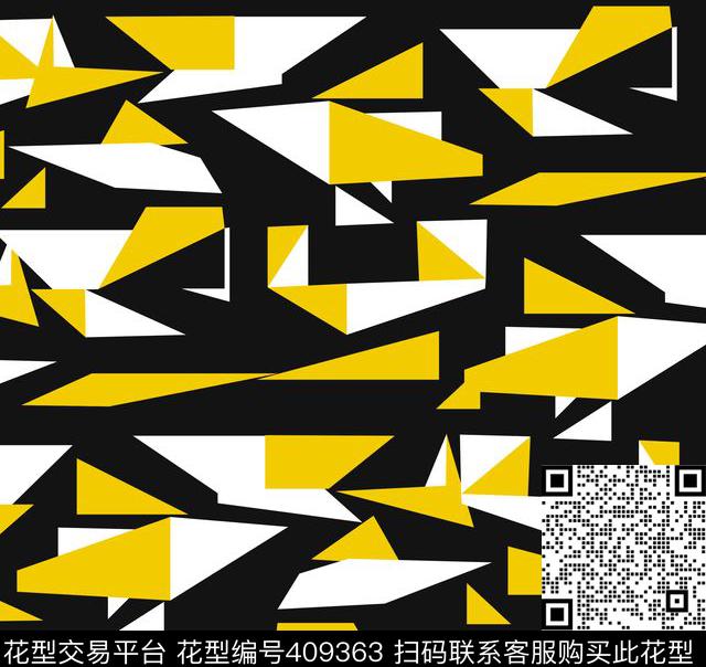 抽象几何立体传统印花华亿平台下载（图片编号: 409363） - 瓦栏（Walan）
