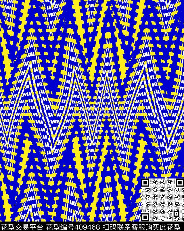 几何水纹波浪传统印花华亿平台下载（图片编号: 409468） - 瓦栏（Walan）