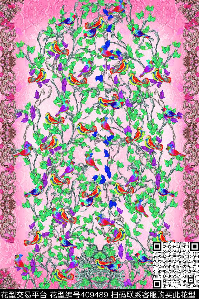 动物粉数码印花华亿平台下载（图片编号: 409489） - 瓦栏（Walan）