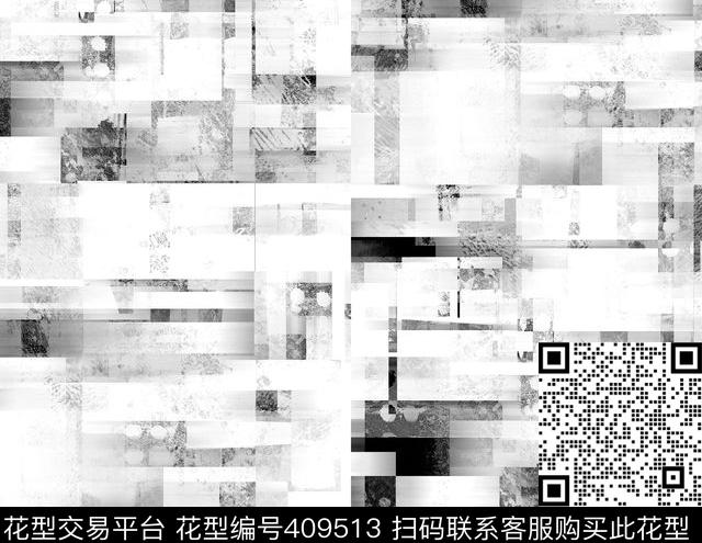 纹理几何抽象数码印花华亿平台下载（图片编号: 409513） - 瓦栏（Walan）