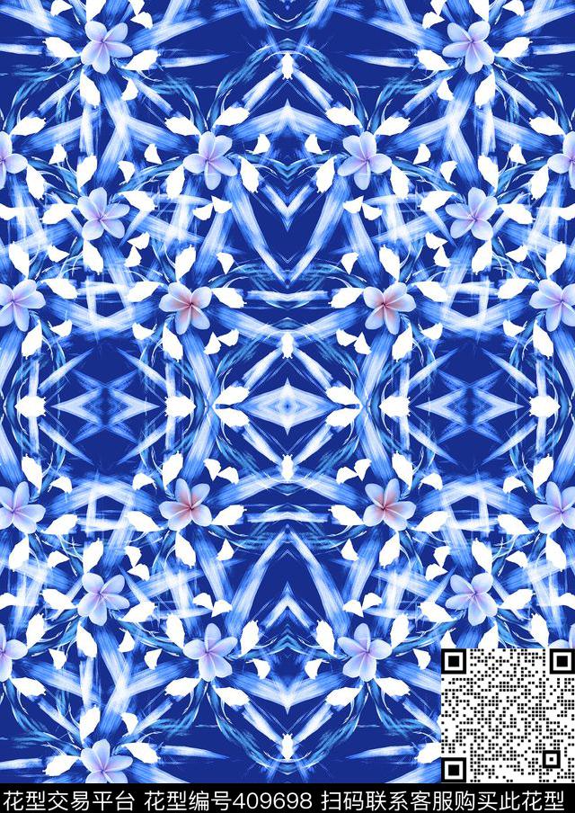 镜像花蕊数码印花华亿平台下载（图片编号: 409698） - 瓦栏（Walan）