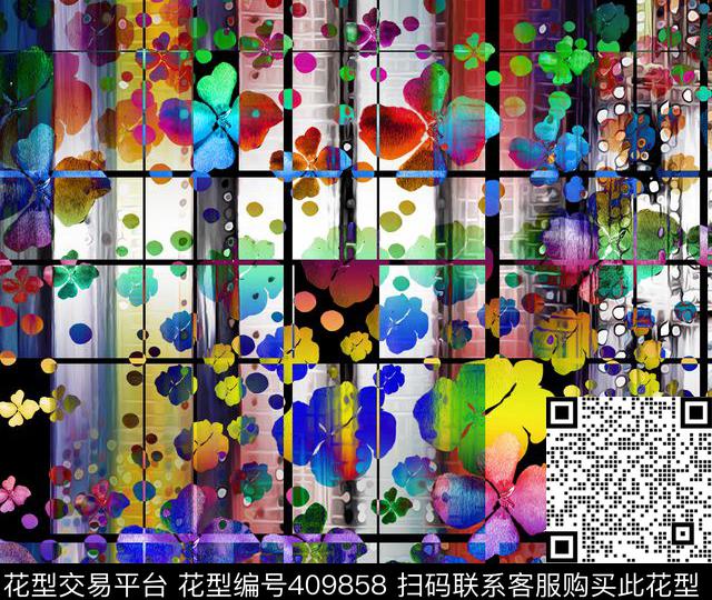 梦幻花瓣数码数码印花华亿平台下载（图片编号: 409858） - 瓦栏（Walan）