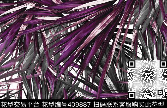 数码龙血树秀场款数码印花华亿平台下载（图片编号: 409887） - 瓦栏（Walan）