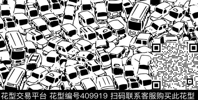 休闲汽车剪影传统印花华亿平台下载（图片编号: 409919） - 瓦栏（Walan）