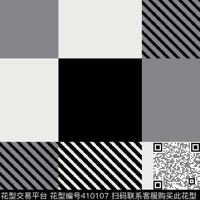 几何格子传统印花华亿平台下载（图片编号: 410107） - 瓦栏（Walan）