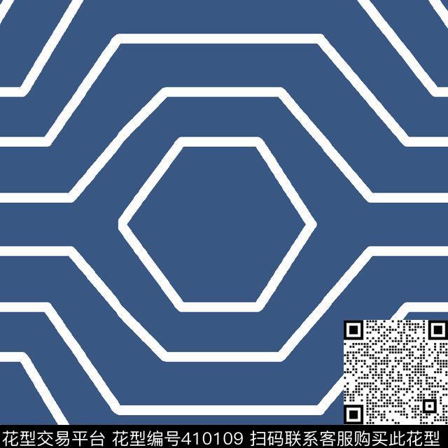 几何简洁几何线条艺术传统印花华亿平台下载（图片编号: 410109） - 瓦栏（Walan）