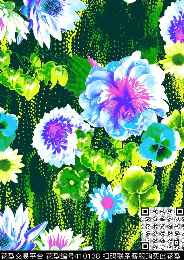 热带植物时尚泳装时尚女装传统印花华亿平台下载（图片编号: 410138） - 瓦栏（Walan）