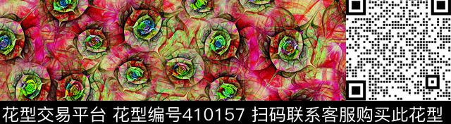 抽象红数码印花华亿平台下载（图片编号: 410157） - 瓦栏（Walan）