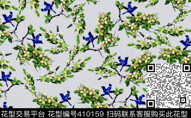 休闲灰数码印花华亿平台下载（图片编号: 410159） - 瓦栏（Walan）