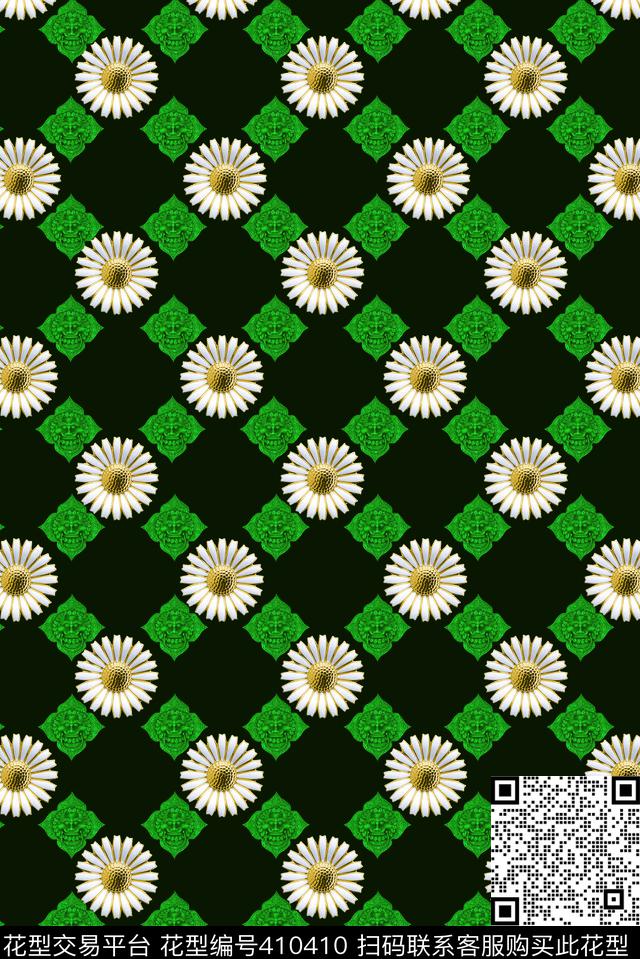 戏曲人物中国风脸谱数码印花华亿平台下载（图片编号: 410410） - 瓦栏（Walan）