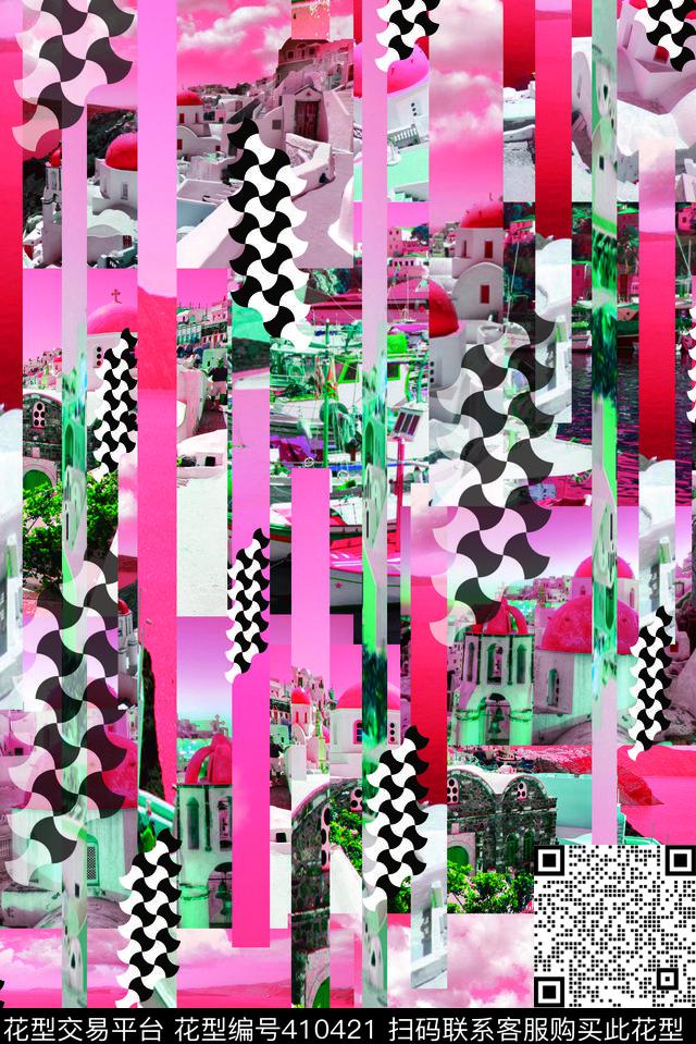 戏曲人物中国风脸谱数码印花华亿平台下载（图片编号: 410421） - 瓦栏（Walan）