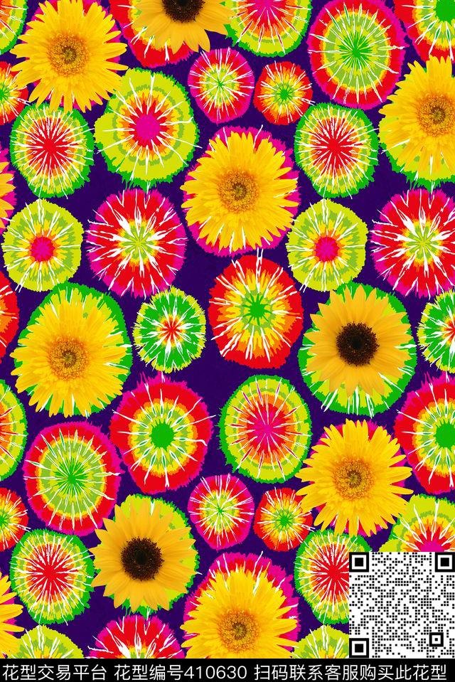 戏曲人物中国风脸谱数码印花华亿平台下载（图片编号: 410630） - 瓦栏（Walan）