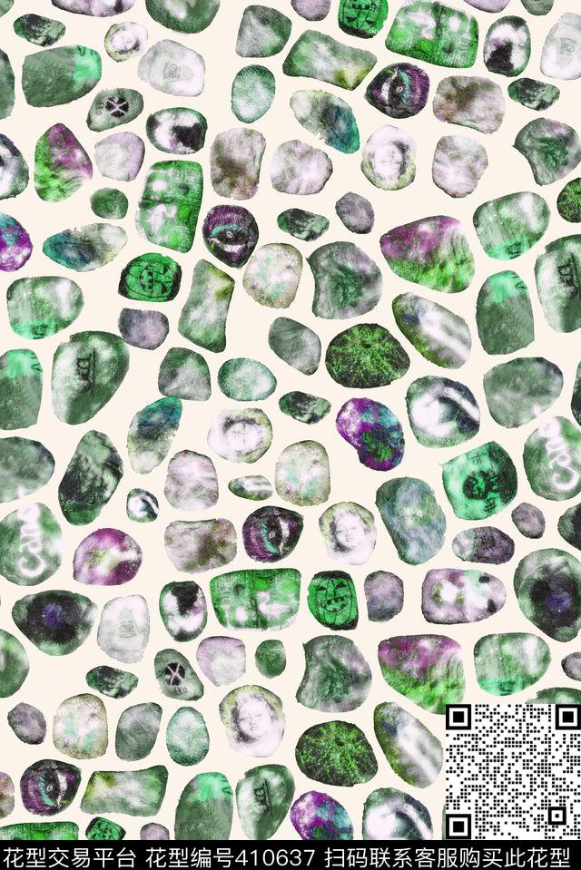 戏曲人物中国风脸谱数码印花华亿平台下载（图片编号: 410637） - 瓦栏（Walan）