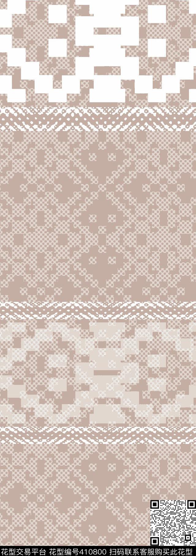 几何分色组合传统印花华亿平台下载（图片编号: 410800） - 瓦栏（Walan）