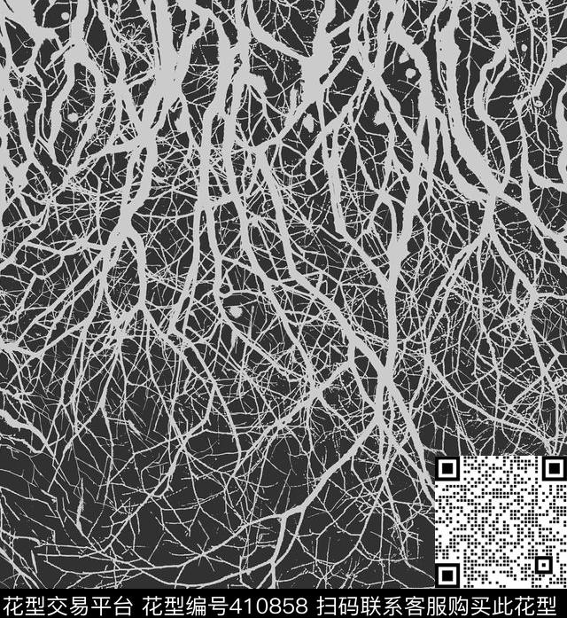 肌理树枝传统印花华亿平台下载（图片编号: 410858） - 瓦栏（Walan）
